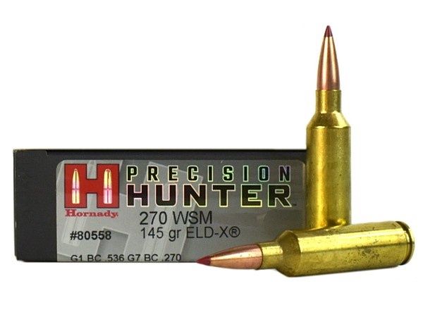 HORNADY AMMO 270WSM 145GR ELD-X (20)