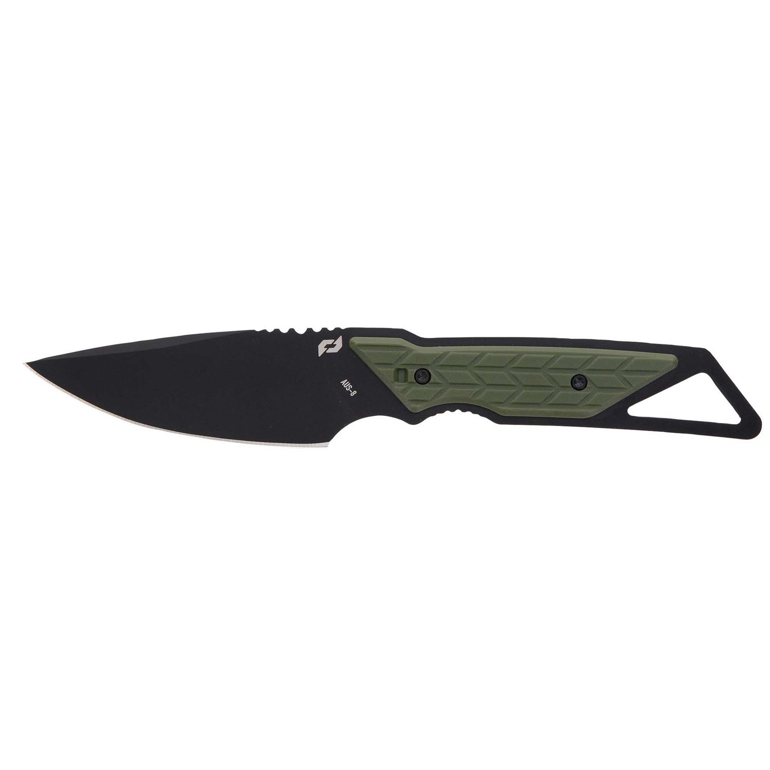 SHRADE OUTBACK FIXED BLADE W/GREEN HANDLE