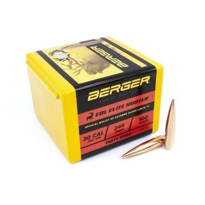 BERGER .30CAL 245 GR EOL ELITE HUNTER (100)