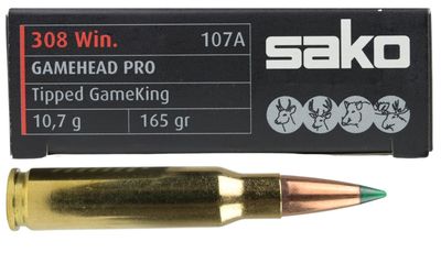 SAKO CART 308 WIN GAMEHEAD PRO 165 TSP (20) SIERRA GAMECHANGER