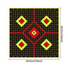 SHOOTING TARGET WITH REACTIVE SPLATTER