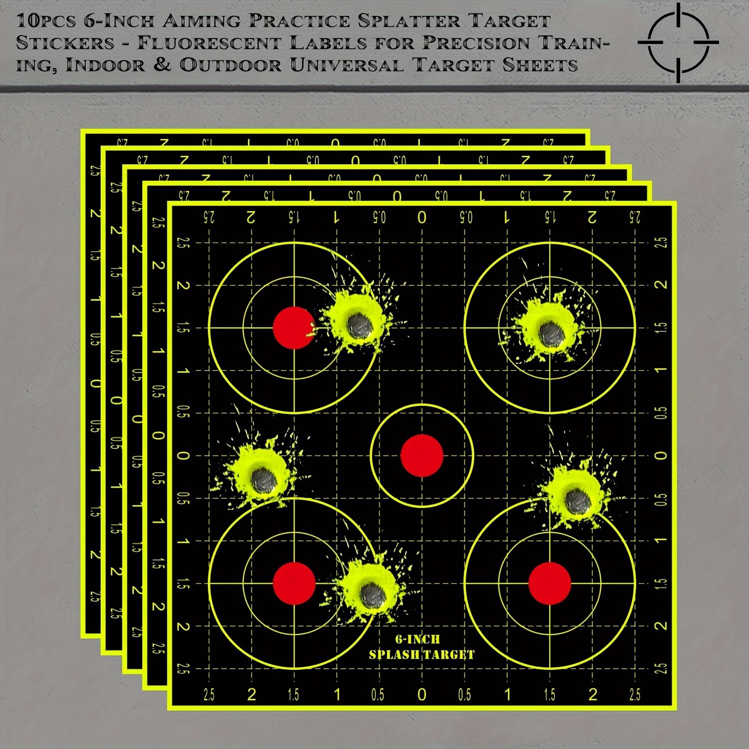 6 INCH ADHESIVE SHOOTING TARGET
