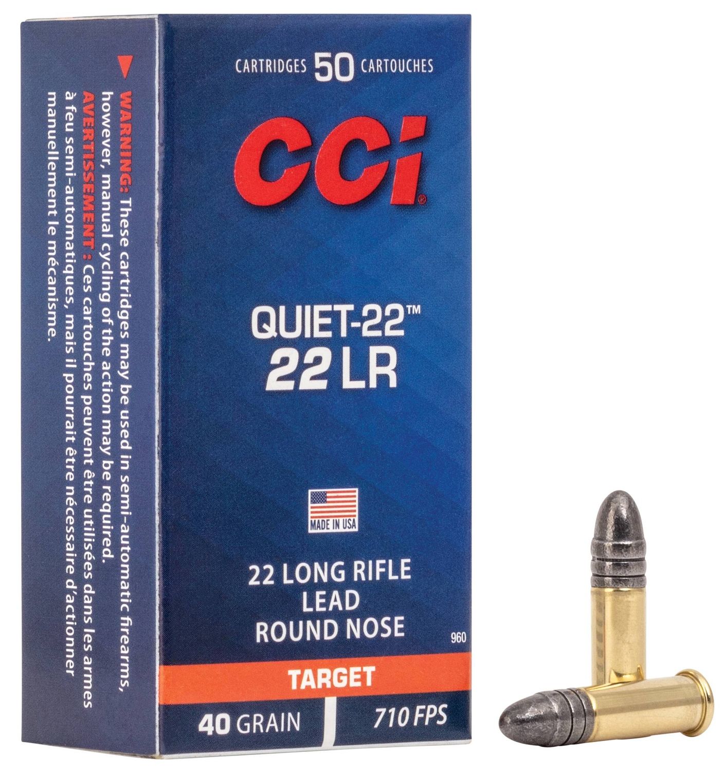 CCI 22LR QUIET-22 AMMO(50)