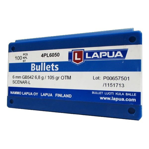 LAPUA BULLETS 6MM 105 GR SCENAR-L (100)