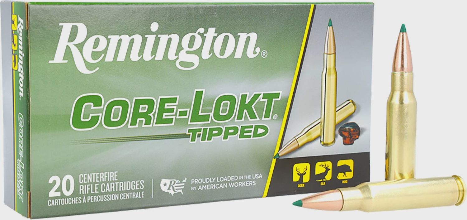 REMINGTON CORE-LOKT TIPPED AMMO .308WIN 180GR /20