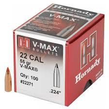 HORNADY BULLETS 224 55GR V MAX(100)