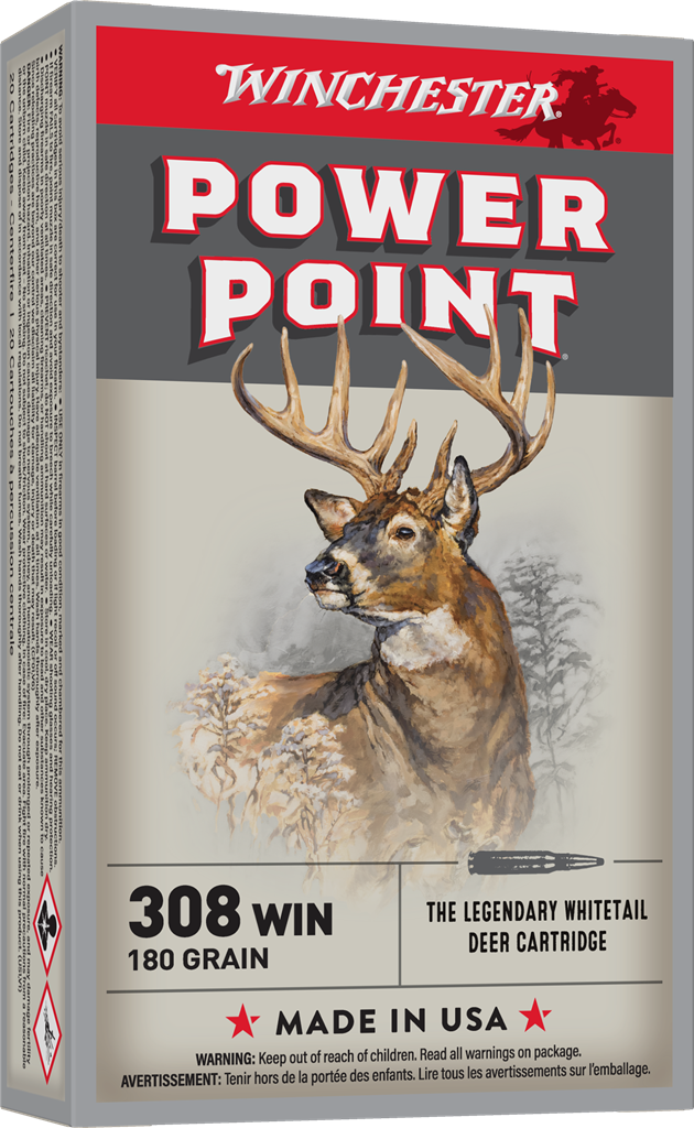 WINCHESTER AMMO 308WIN 180GR POWERPOINT(20)