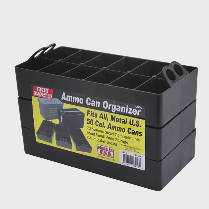 MTM AMMO ORGANISER (3-PACK) BLACK