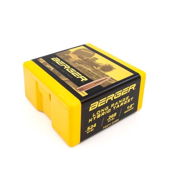 BERGER BULLET 22 CAL 85.5GR LR HYBRID TARGET