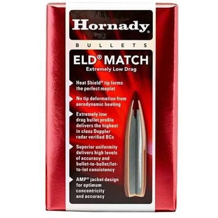 HORNADY BULLETS 308 168GR ELD-M BT (100)