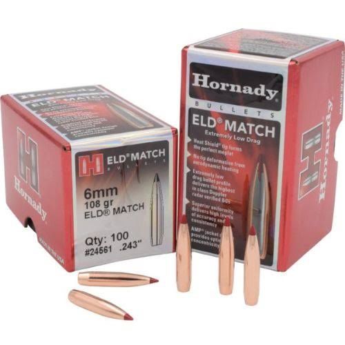 HORNADY 6MM 108GR ELD-MATCH (100)