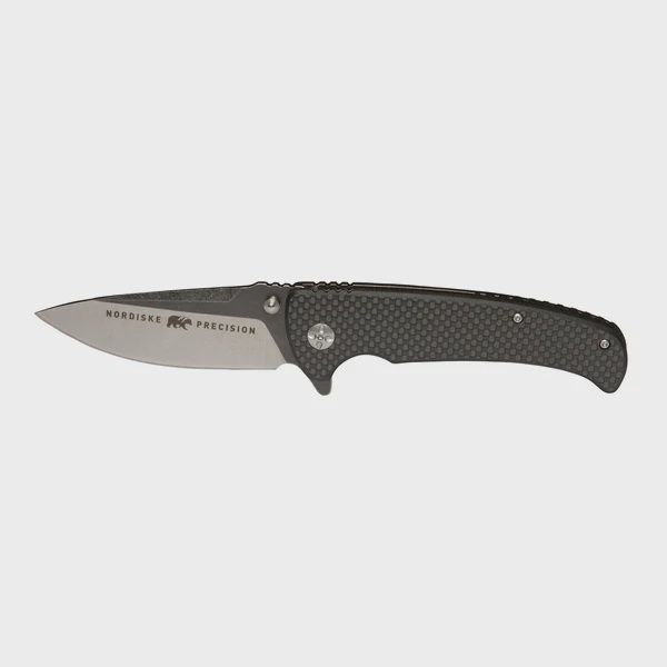 NORDISKE KNIFE FOLDER CARBON HANDLE 440 STEEL