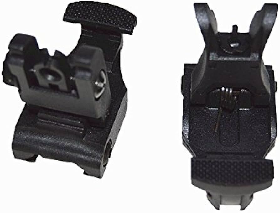 M16 AR15 FRONT &amp; REAR FLIP UP SIGHTS
