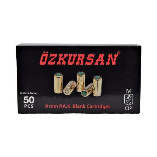 OZKURSAN 9MM P.A.K BLANK AMMO(50)