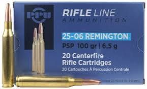 PPU AMMO .25-06 REM PSP 100GR AMMO
