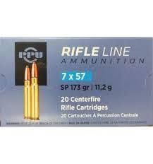 PPU AMMO 7X57 SP 173GR (20)