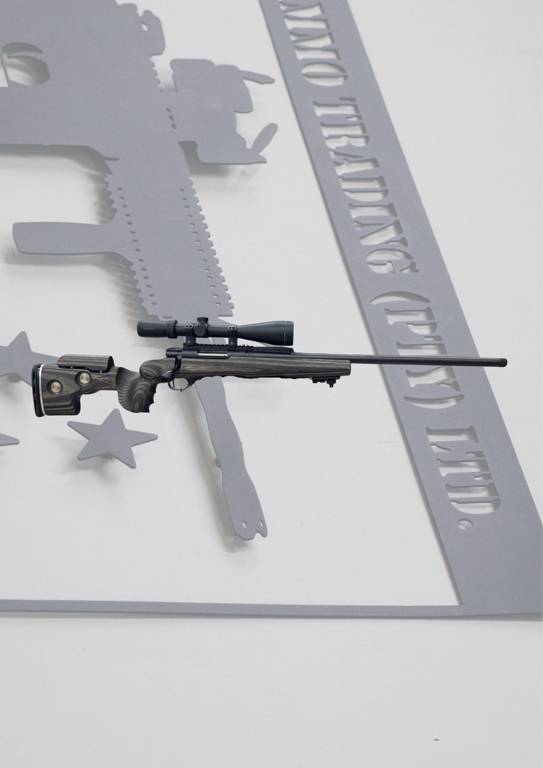 1/26 2ND HAND HOWA 6.5 CREEDMOOR WITH GRS SPORTER STOCK, MARK 3 HD 8-24X50, CUSTOM BOLT KNOB AND TRIGGER