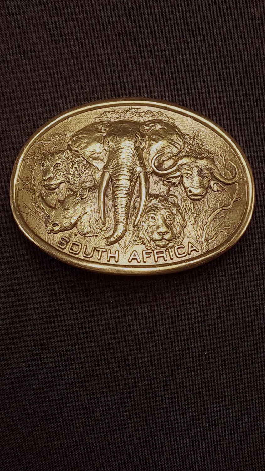 HUNT AFRICA OVAL BUCKLE BIG 5 LARGE