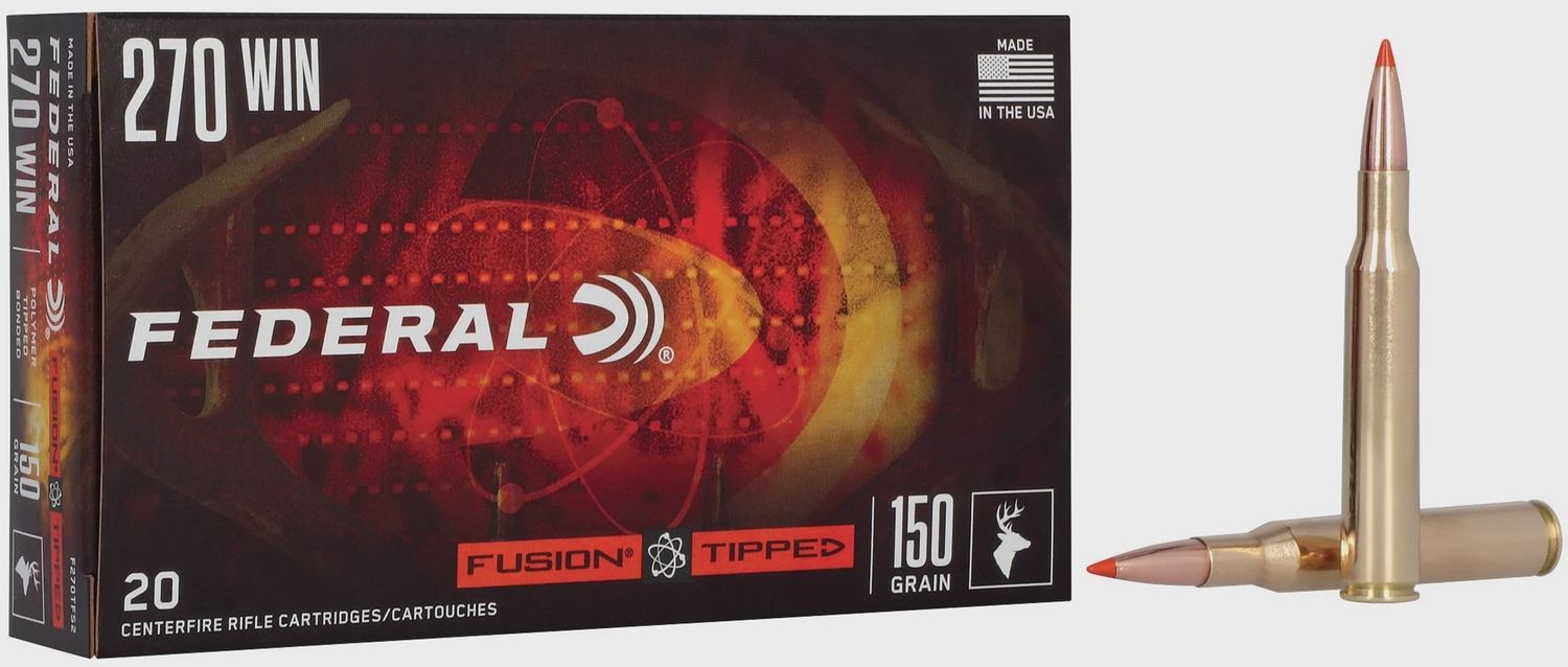 FEDERAL 270 WIN 150GR TIPPED FUSION 20