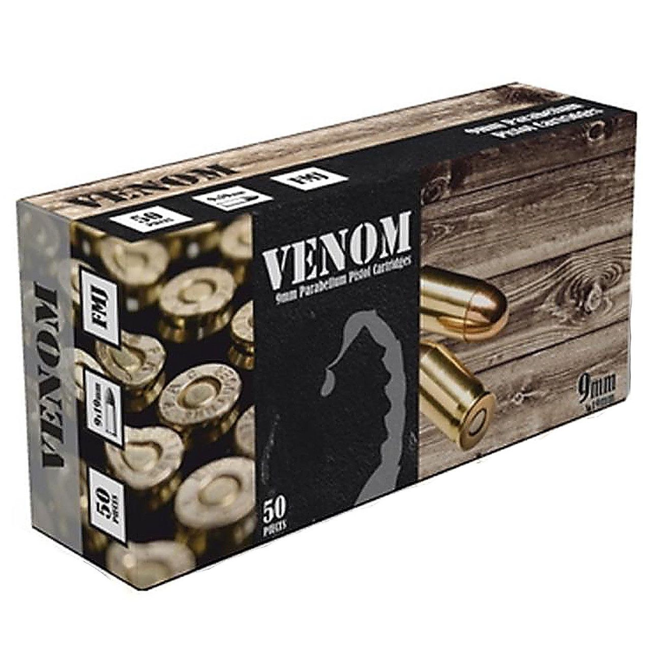 VENOM AMMO 9MM FMJ