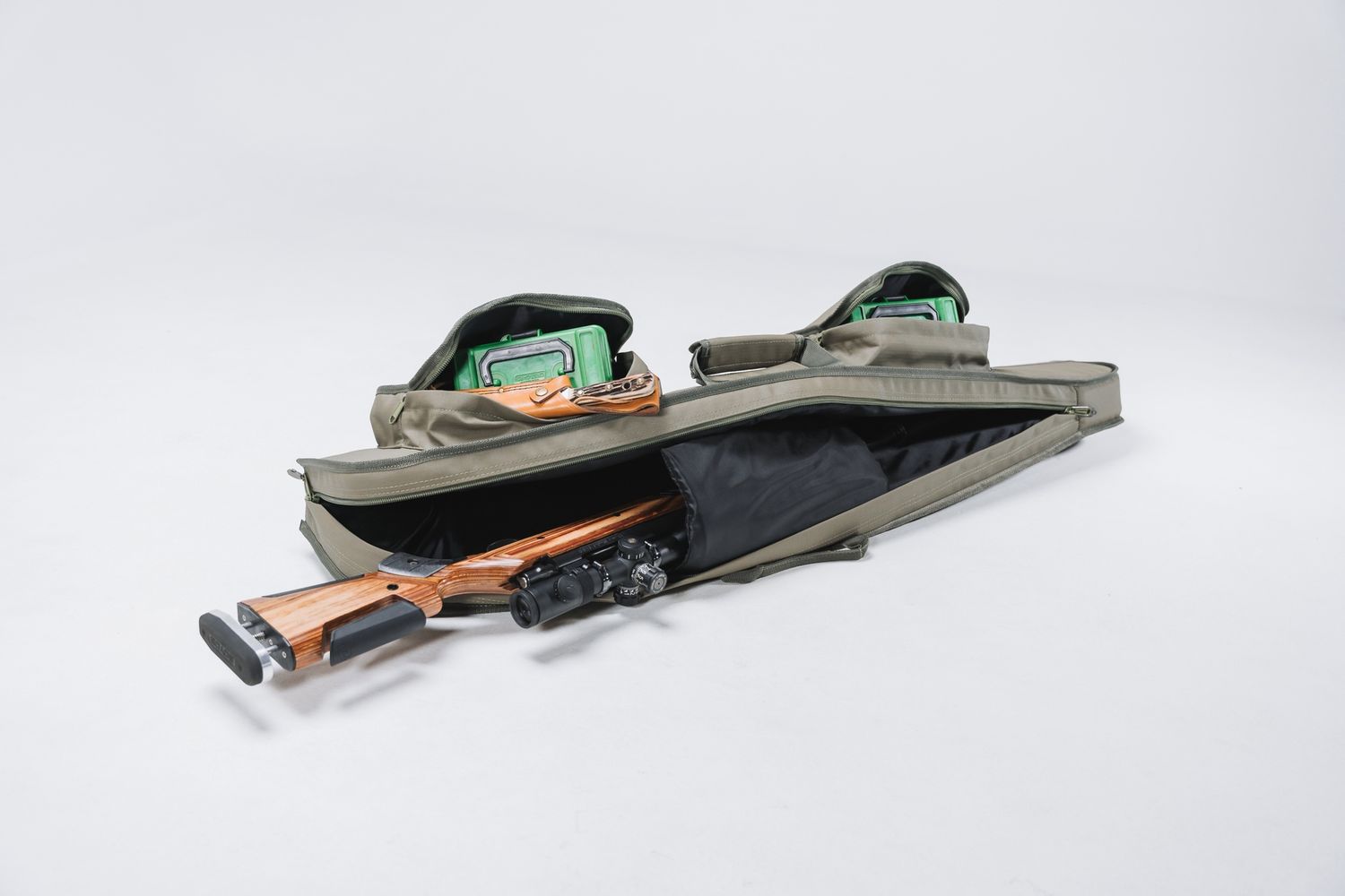 SSG RIFLE CASE SINGLE 50'' SEMI HARD RIPTECH GREEN