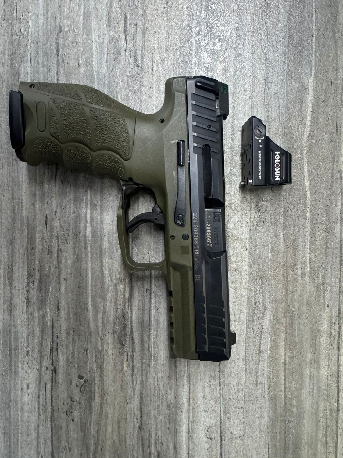 2ND HAND HECKLER &amp; KOCH VP9 WITH HOLOSUN HS507C SN:224-209366