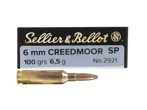 SELLIER&amp;BELLOT 6MM CREEDMOOR 100GR SP AMMO (20)