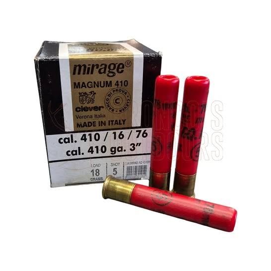 CLEVER MIRAGE .410/76 T3 MAGNUM SHOTSHELL #7.5 18 GRAM (25)