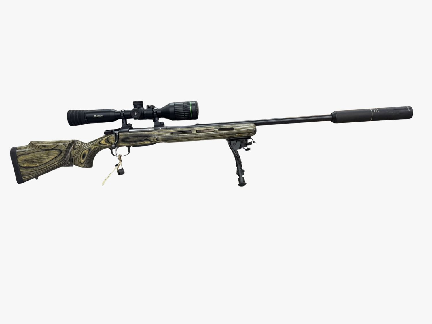 CZ 550 22-250 REM WITH HIKMICRO A50T AND AIMSPORT SILENCER SN:A941829