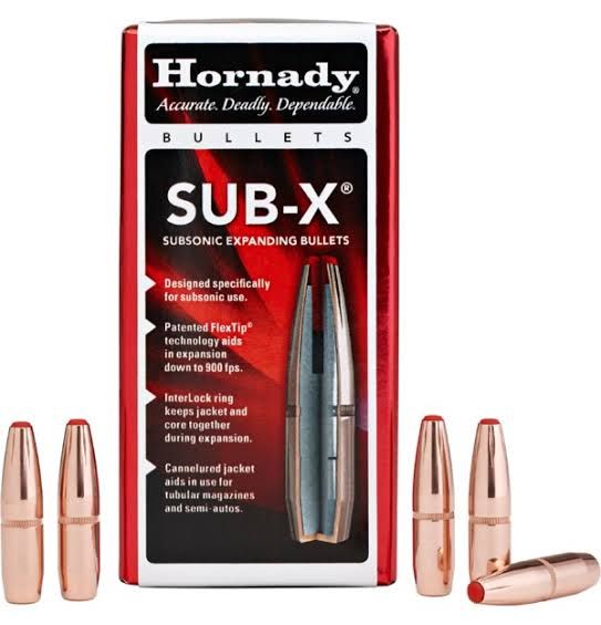 HORNADY BULLETS 308 190GR SUB-X (100)