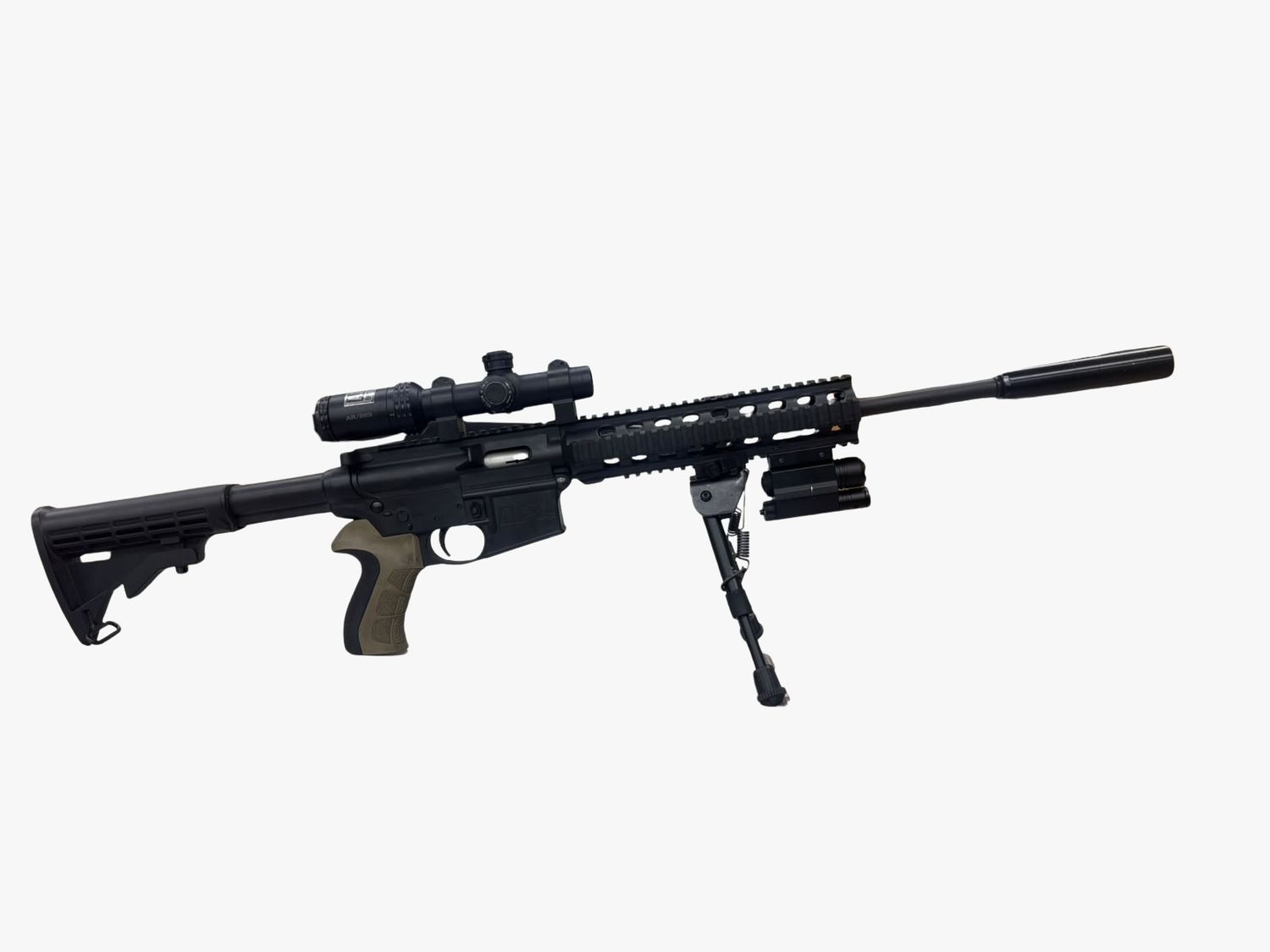 2ND HAND SMITH &amp; WESSON 15-22 EITH SCOPE, SILENCER AND BIPOD  SN: HBV5536