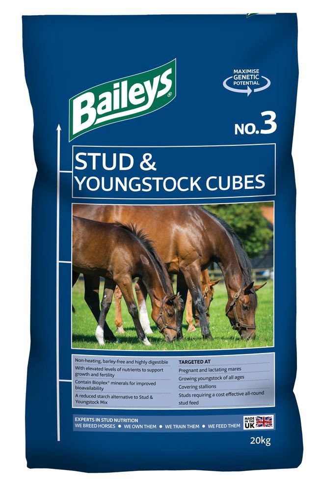 Baileys No.3 Stud Youngstock Cubes 20kg