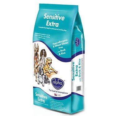 Alpha Sensitive Extra Duck &amp; Rice Working Dog Food 15kg