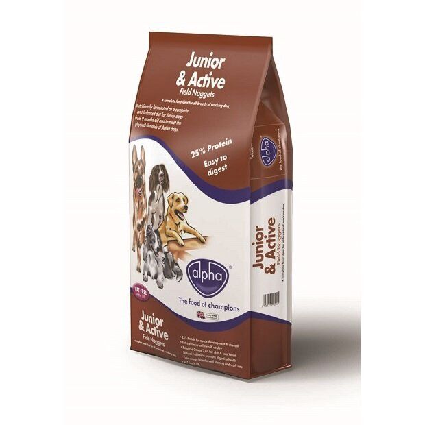Alpha Junior &amp; Active Field Nuggets 15kg