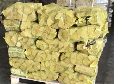 Logs in Net Bags
