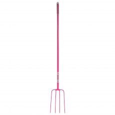 4 Prong Manure Fork Straight Handle