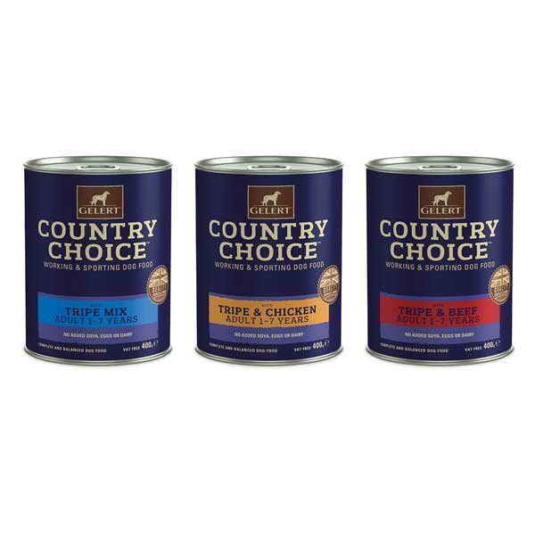 Gelert Country Choice Adult Dog Tripe Variety Dog Food 12 x 400g