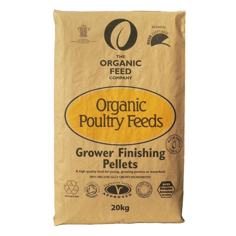 Allen &amp; Page Organic Poultry Grower/Finishing Pellets 20kg