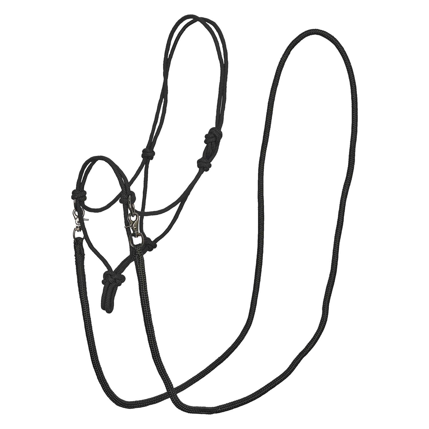 Imperial Riding Rope Headcollar Free Ride Black