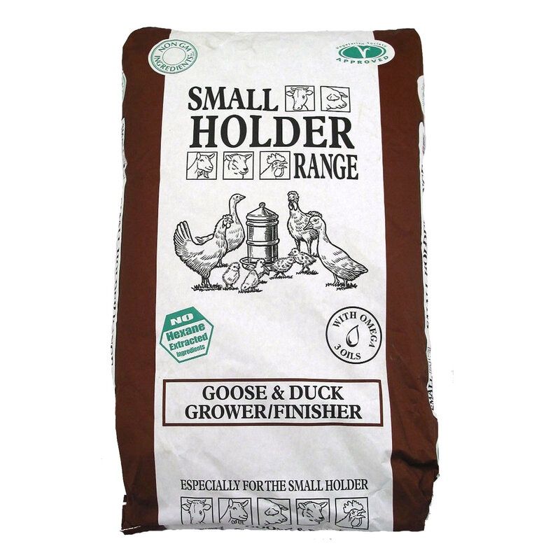 Allen &amp; Page Small Holder Goose &amp; Duck Grower/Finisher Pellets 20kg