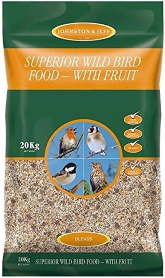 J&amp;J Superior Wild Bird 20kg with Fruit