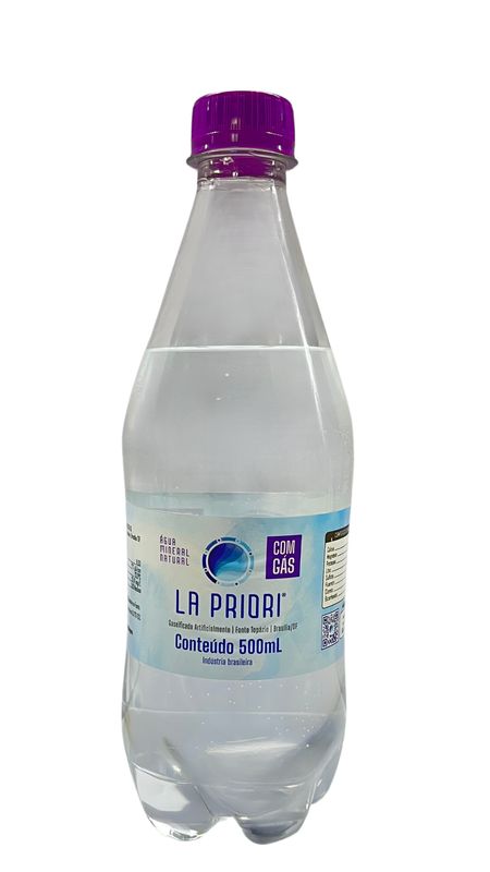 Pacote Água Mineral com Gás La Priori 12x500ml