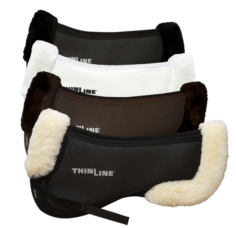 Thinline Trifecta Sheep Trim Halfpad M black/natural