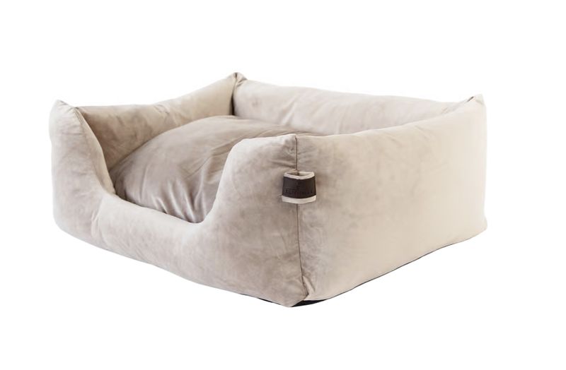 Kentucky dog bed velvet beige S