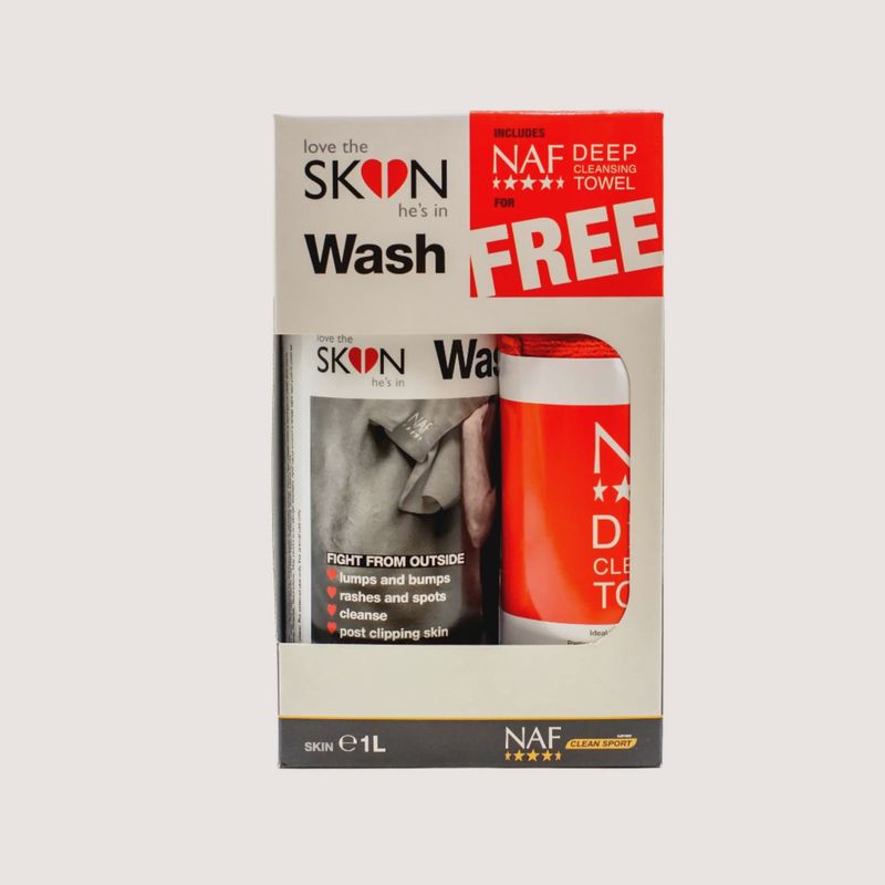 NAF Skin wash + towel
