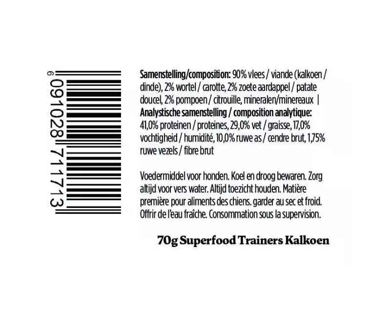 Ydolo superfood trainers kalkoen