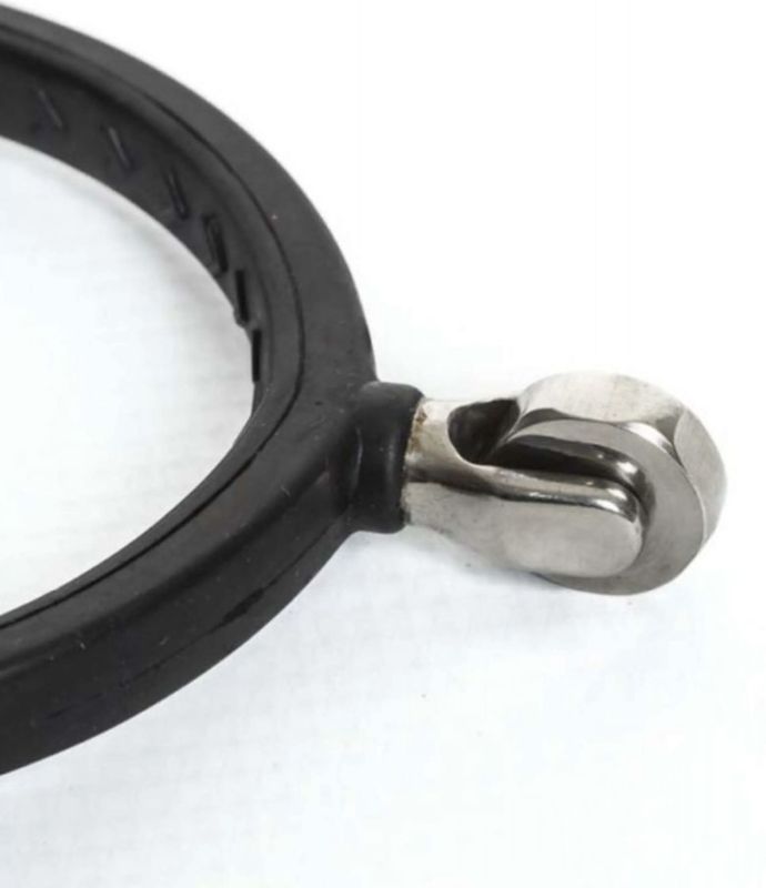 Metalab rubber spoor met zacht wieltje