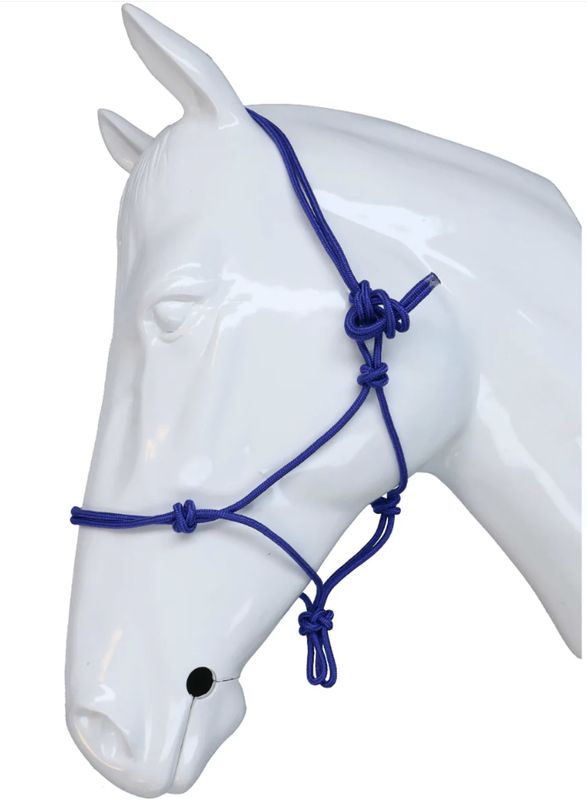 Riding World touwhalster blauw full