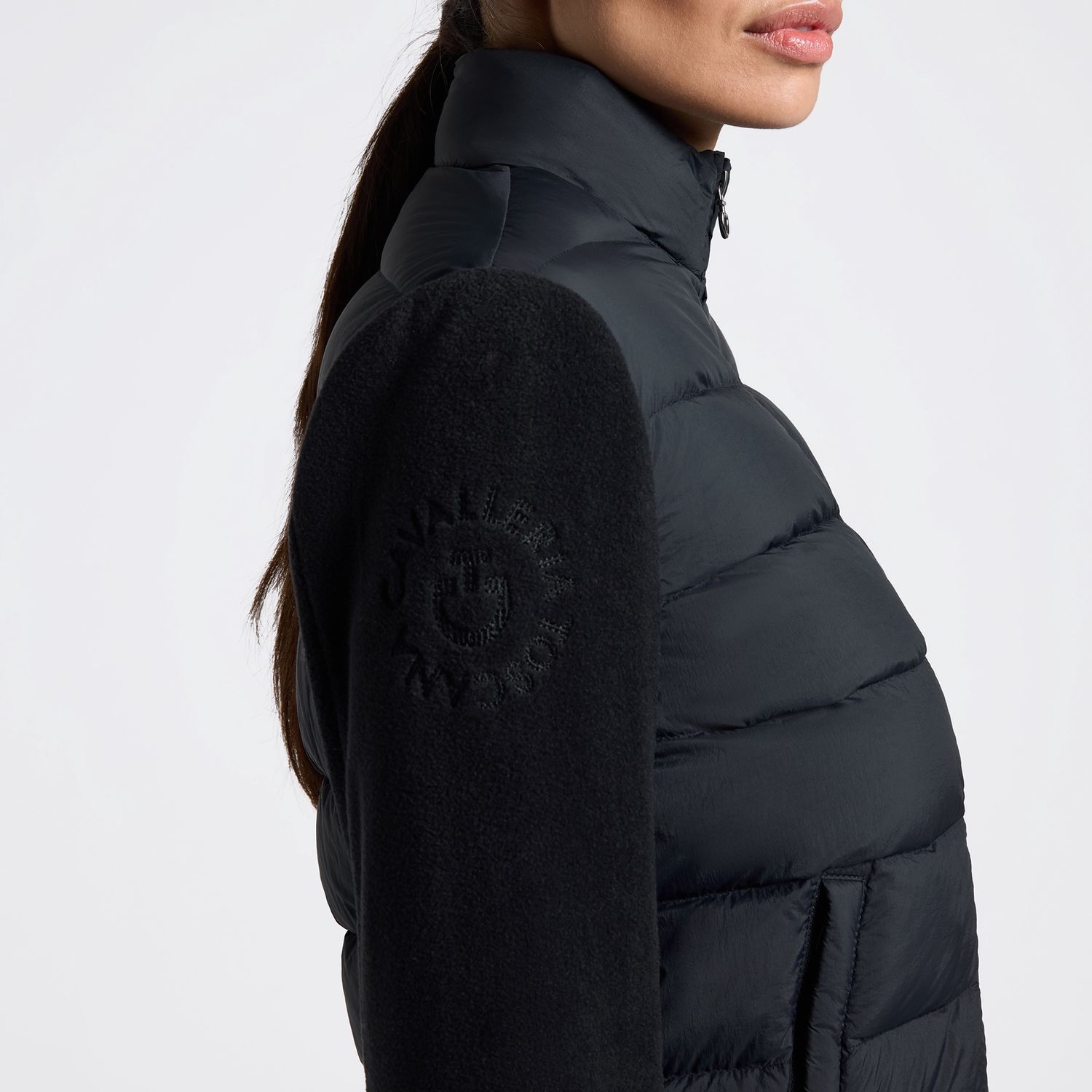 CT hybrid puffer tech fleece jacket dames