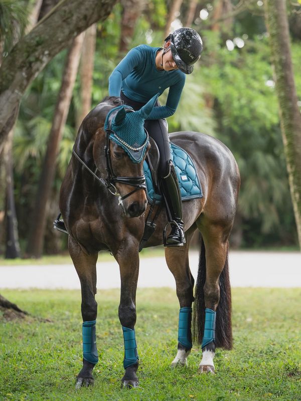 Equestrian Stockholm Classic Mesh boots Teal Blue